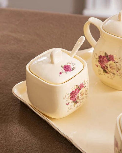 Country Roses Condiment Server Set