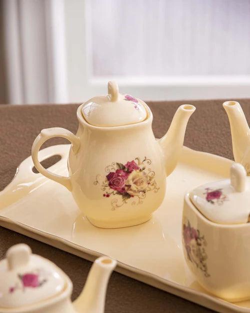 Country Roses Condiment Server Set