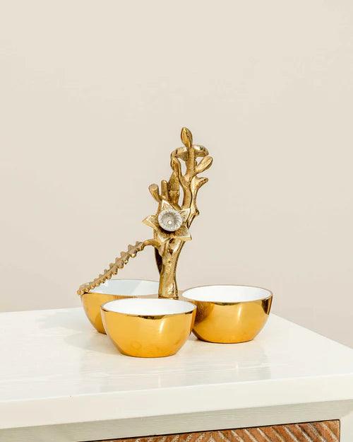 Rooted Triple Decorative Bowl