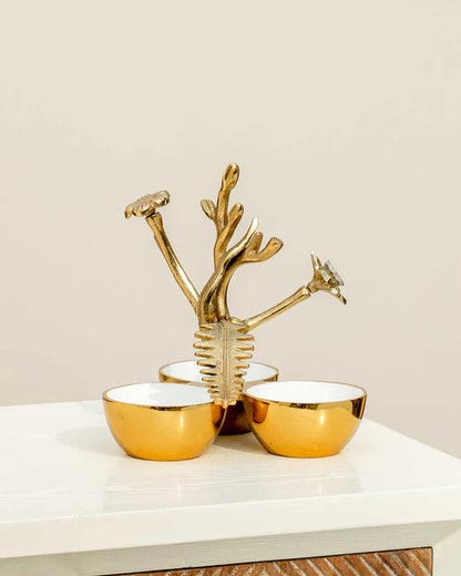 Rooted Triple Decorative Bowl