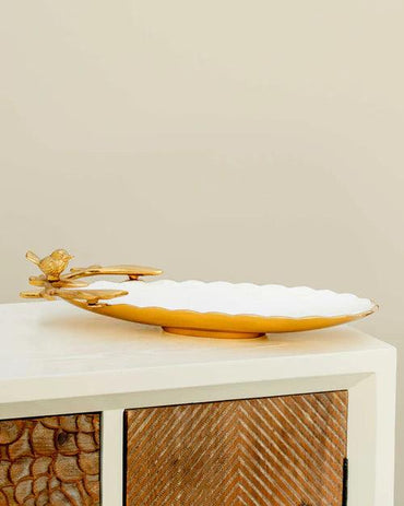 Mollusc Brass Serving Platter