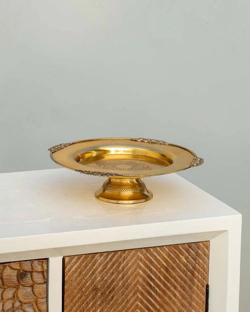 Brass Rose Platter