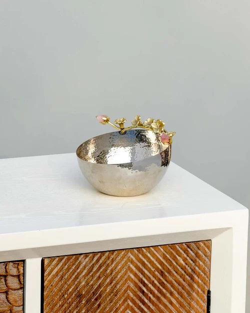 Tilted Tulip Brass Serving Bowl - 6"