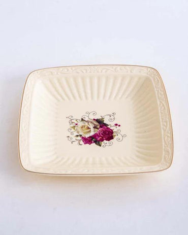 Country Roses Shallow Platter