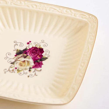 Country Roses Shallow Platter