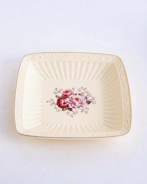 Country Roses Shallow Platter