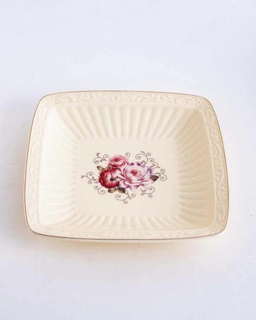 Country Roses Shallow Platter