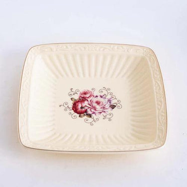 Country Roses Shallow Platter