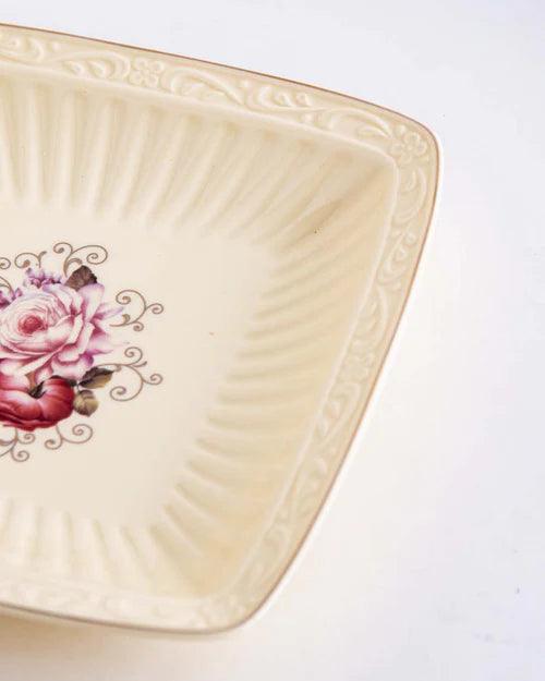 Country Roses Shallow Platter