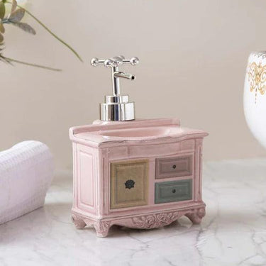 Vanity Cabinet Soap Dispenser - Pink