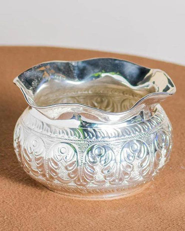 Fluted Deep Brass Bowl