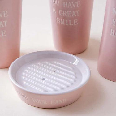 Pastel Perfection 4-Piece Bath Set - Pink