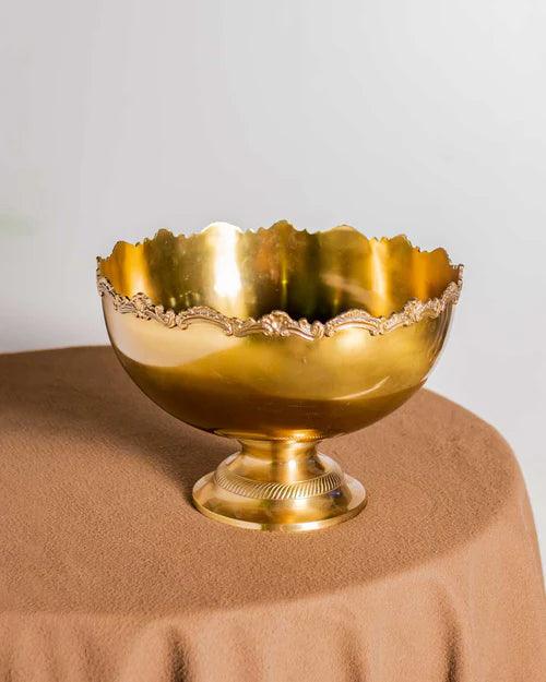 Decorative Finger Brass Bowl - 12" Inch
