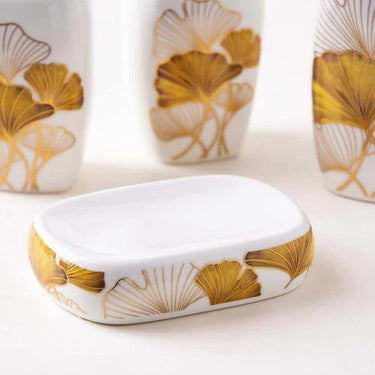 Ginkgo 4-Piece Bath Set - White