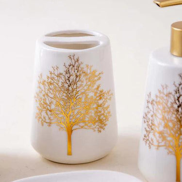 Aurum Tree 4-Piece Bath Set - White