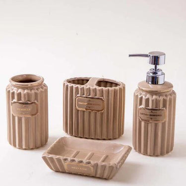 Pious 4-Piece Bath Set - Beige