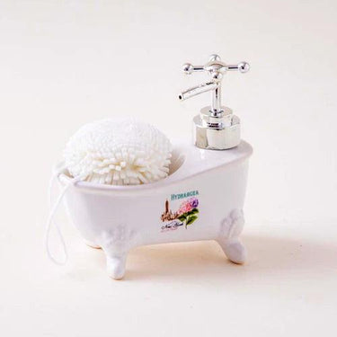 Hydrangea Bath Tub Soap Dispenser