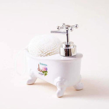 Hydrangea Bath Tub Soap Dispenser