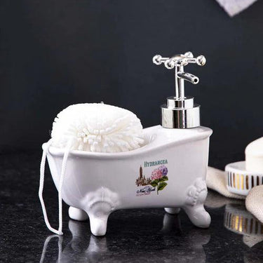 Hydrangea Bath Tub Soap Dispenser