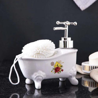 Rose Bath Tub Soap Dispenser