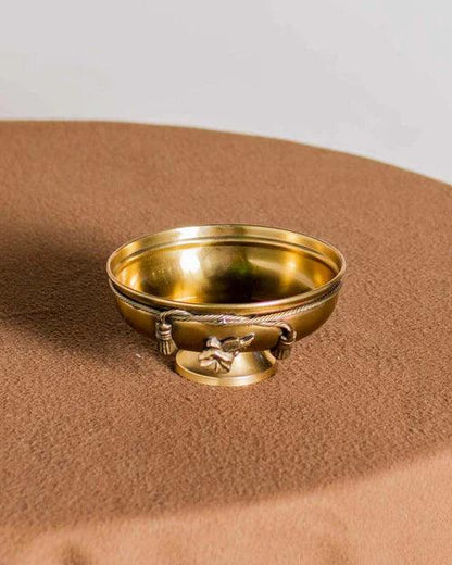 Knotted Rope Steel Serving Bowl - 8"