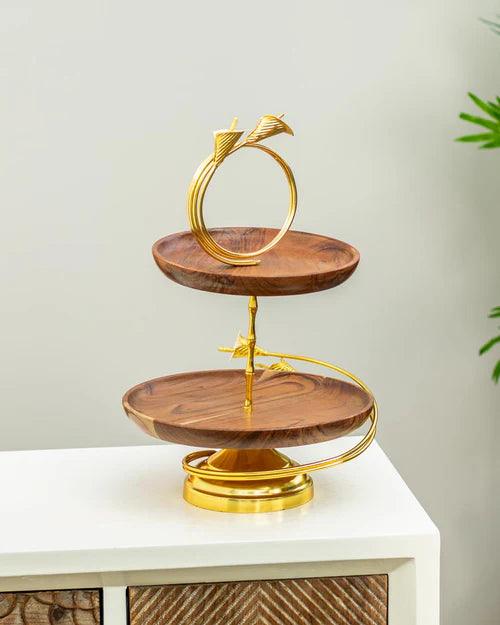 Ethnical Two Layer Serving Tray