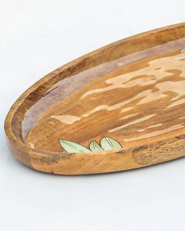 Oval Wooden Serving Platter