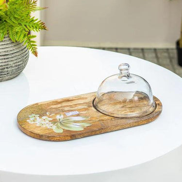 "Echeveria" Wooden Serving Tray