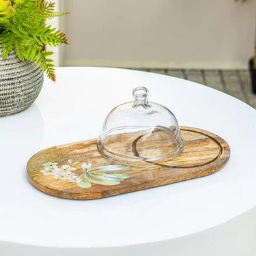 "Echeveria" Wooden Serving Tray