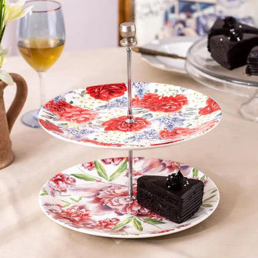 Spring Luncheon 2-Tier Cake Stand