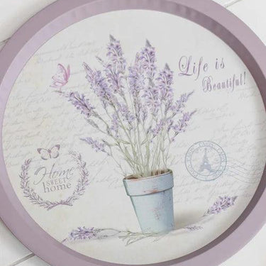 'Life is Beautiful' Round Serving Tray- set of 2