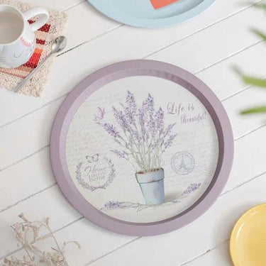 'Life is Beautiful' Round Serving Tray- set of 2