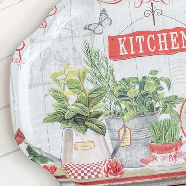 'Kitchen' Curved Rectangle Serving Tray- set of 2