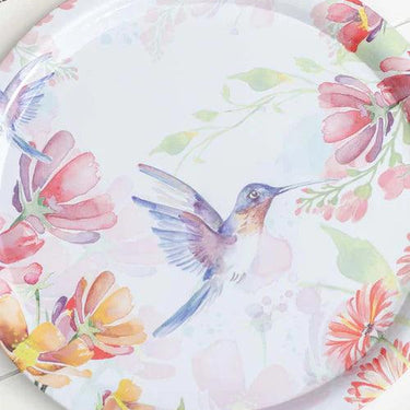 'Hummingbird' Round Serving Tray- set of 2