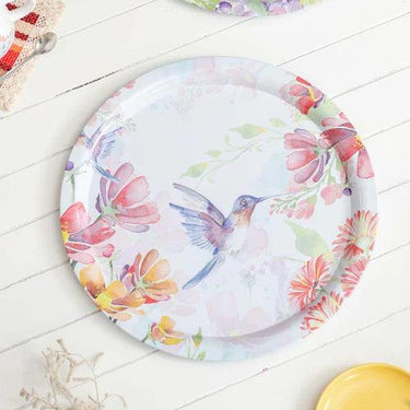 'Hummingbird' Round Serving Tray- set of 2