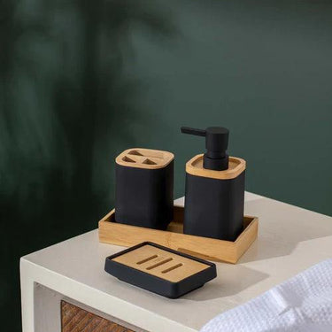 Delightful 4 Piece Bathroom Set - Black