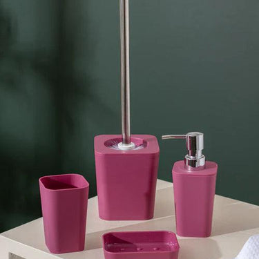 Delightful 4 Piece Bathroom Accessory - Pink