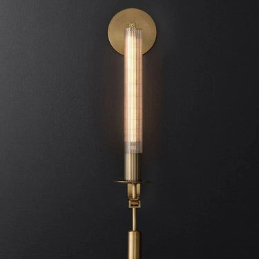 Retro Chic Gold Glass Wall Sconce