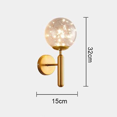 Fairy Glass Ball Wall Light