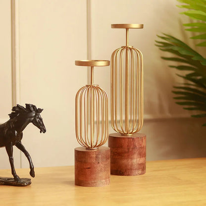 Luxury candle stand- set of 2