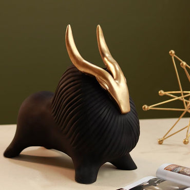 Black Yak with Golden Horn