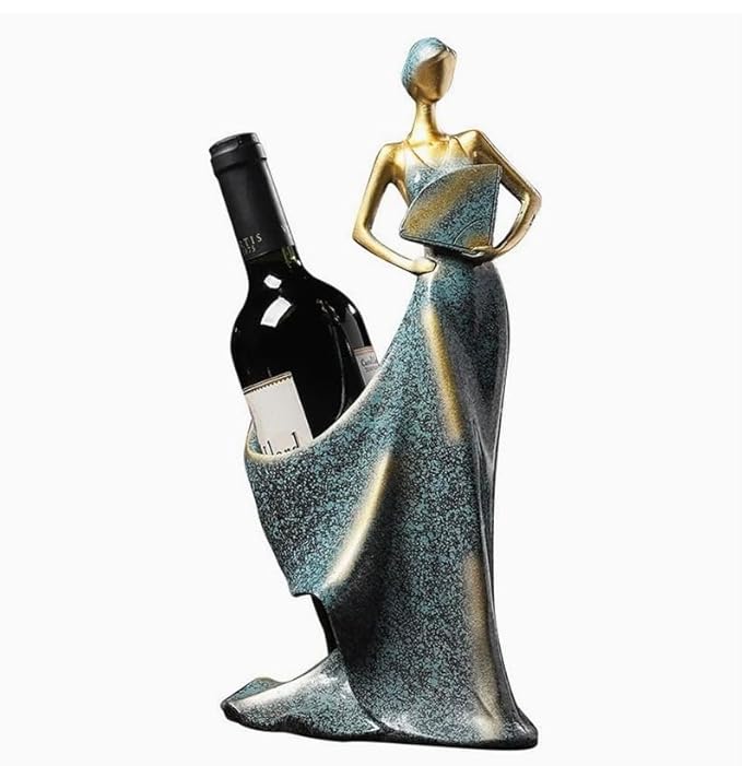 Luxury Lady wine bottle holder : Blue