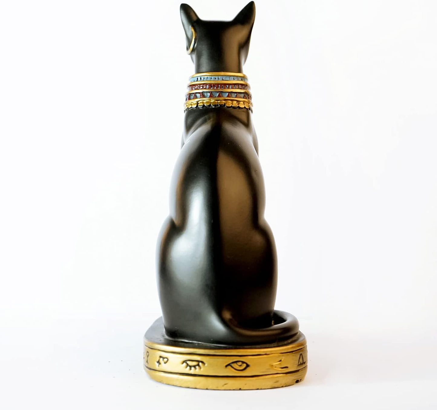 Antique Egyptian Mau showpiece for Peace and Strength : Glossy Black