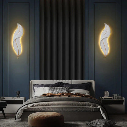 Snowy Quill Wall Light