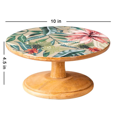 Cake stand for party | cake stand for cake cutting cup cake stand | Printed wooden dessert stand