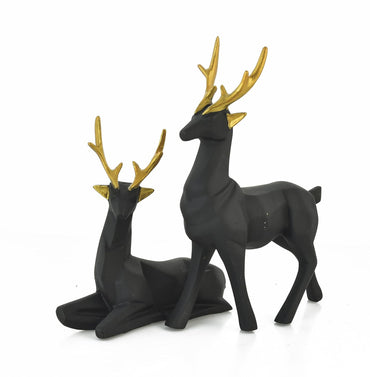 Geometric Deer Pair