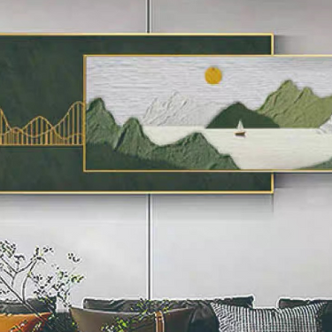 Landscape Modern Crystal Wall Painting (50×120 CM)