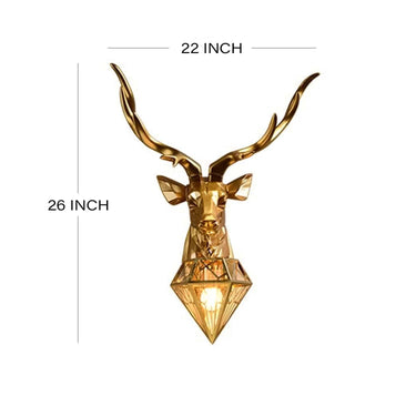 Alpha Stag Wall Light