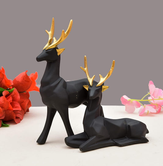 Geometric Deer Pair