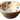 erving Snacks Bowls Wooden for Dry Fruits Mango Wood with Decaling Duck Print with Clear Enamel Design